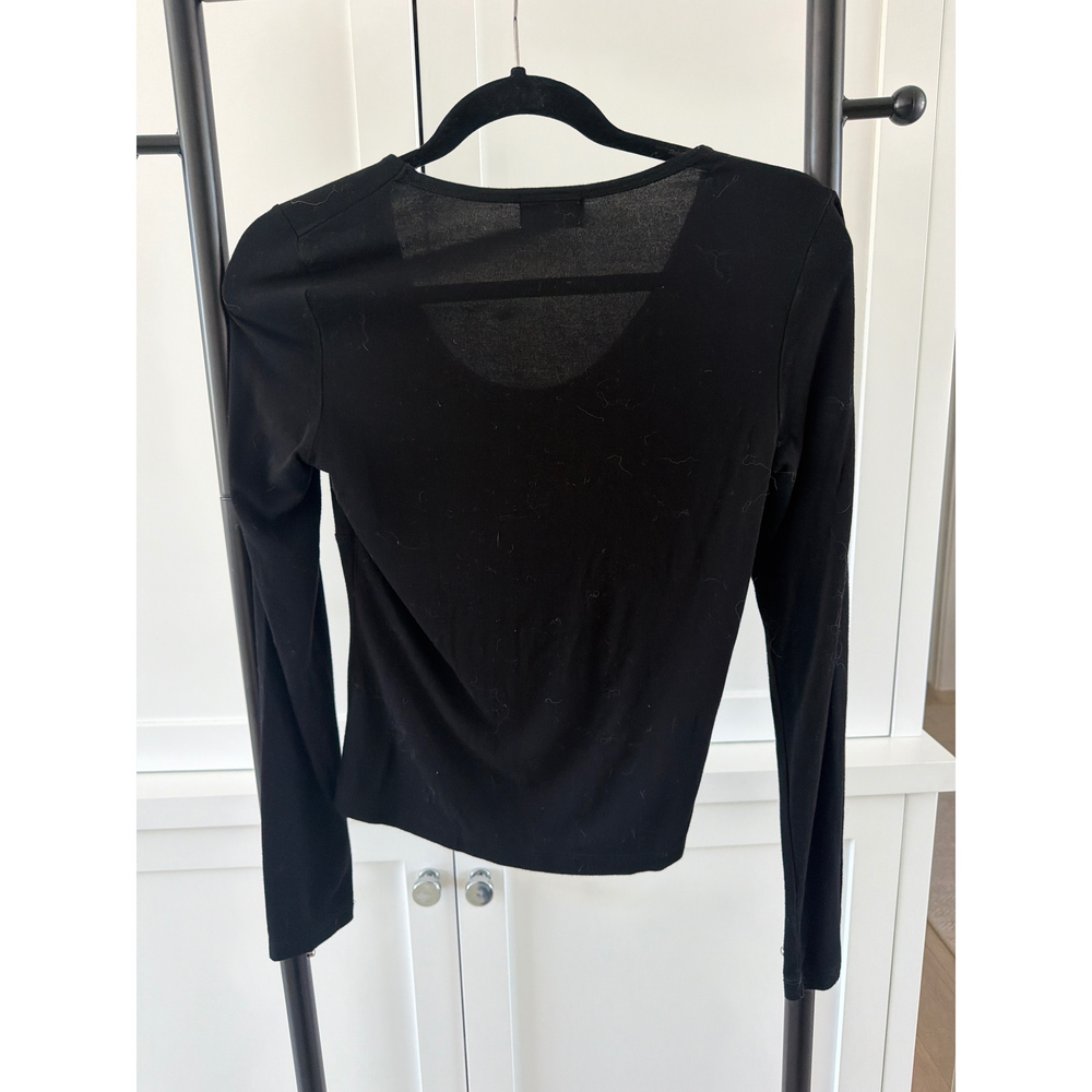 LNA Black Long Sleeve Top - Picture 2 of 3